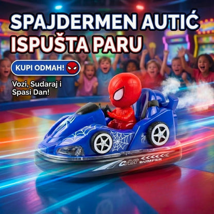 Muzički Spajdermen Auto Koji Ispušta Paru