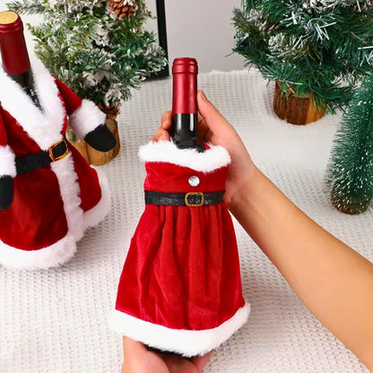 Novogodišnja Odela za Flaše - Set od 2 Komada